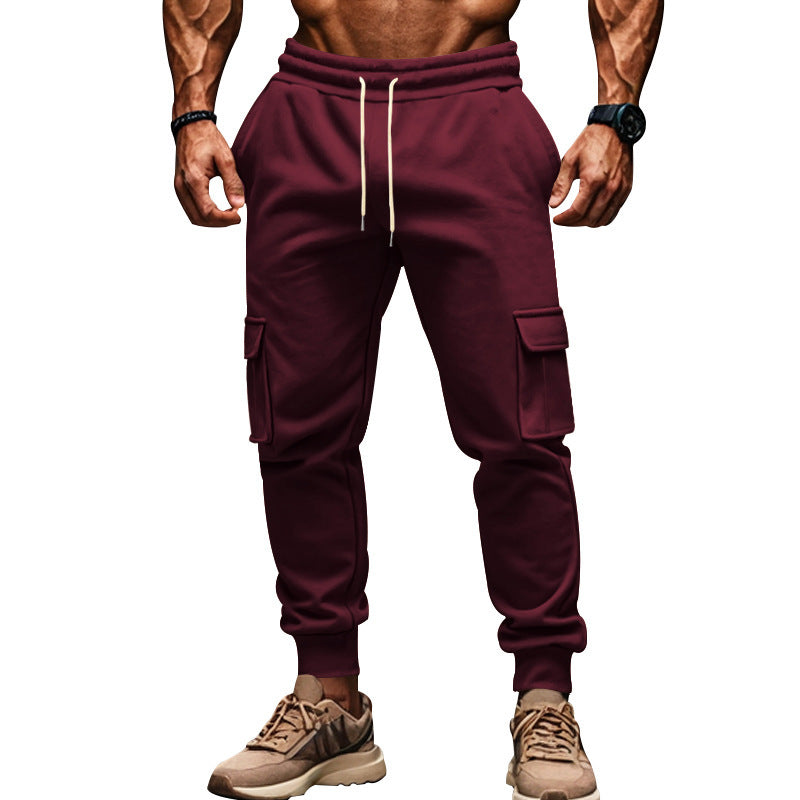 Herren Cargo-Freizeithose mit verstellbarem Bund und funktionalen Taschen EB