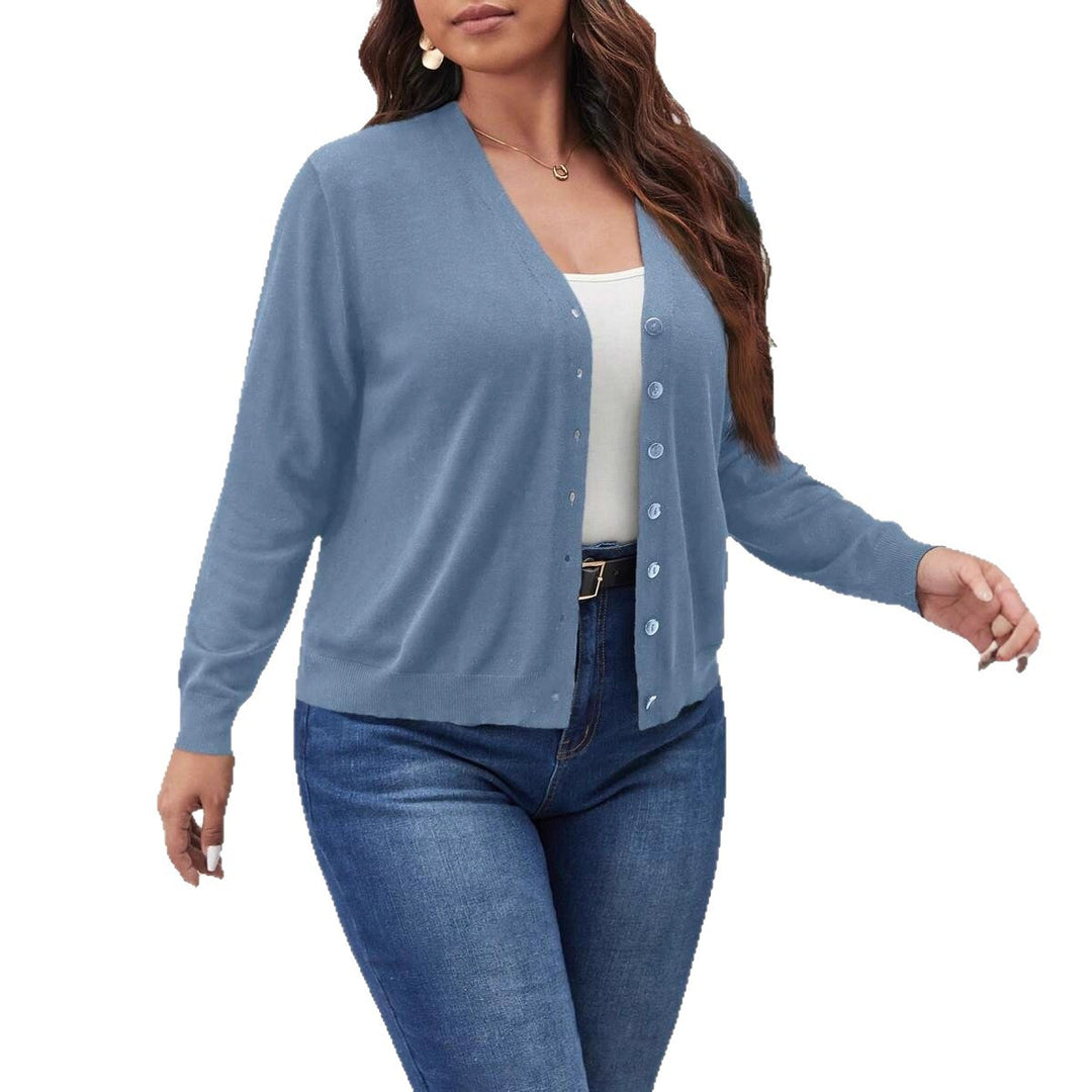 Damen Strickjacke mit hochwertigen Knopfdetails und bequemer Passform EB