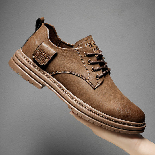 Damen Klassische Schnürschuhe aus hochwertigem Leder mit rutschfester Sohle EB