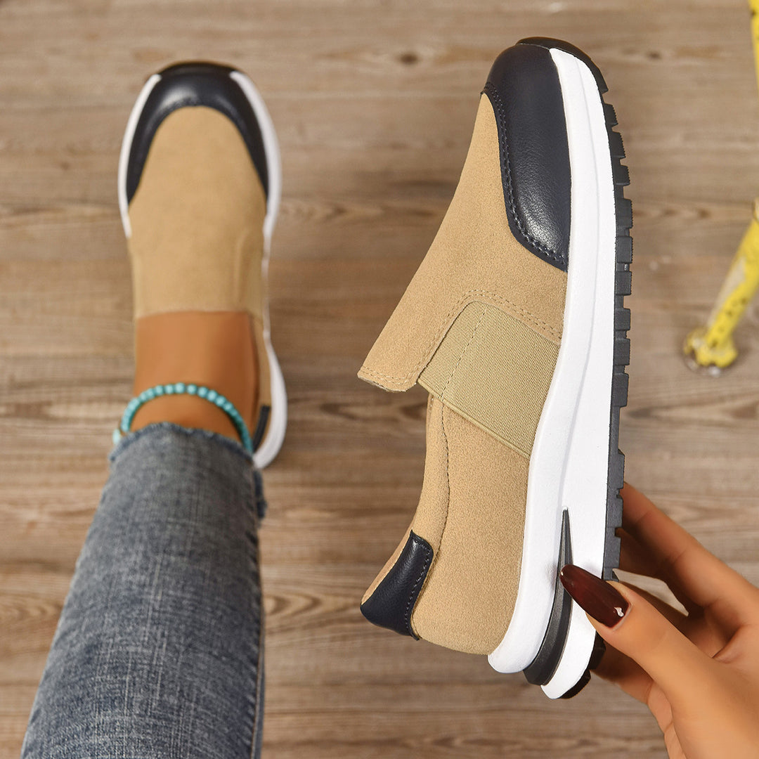 Damen Slip-On Sneakers mit vielseitigem Komfort und atmungsaktiver Struktur EB