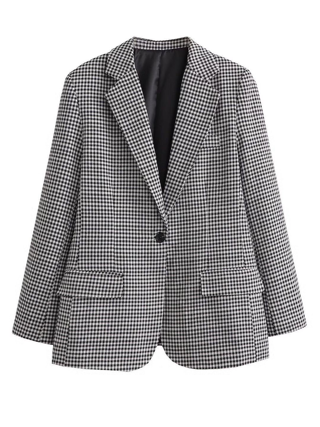 Damen elegante Blazerjacke mit modernem Schnitt und praktischen Taschen EB