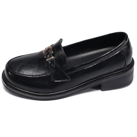 Damen elegante Mokassins mit raffiniertem Schnallenverschluss EB