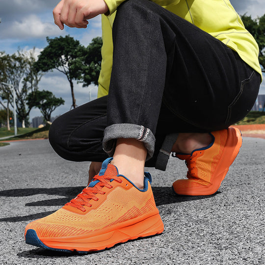 Damen Atmungsaktive Laufschuhe mit stoßdämpfendem Obermaterial und elastischem Schnellschnürsystem EB