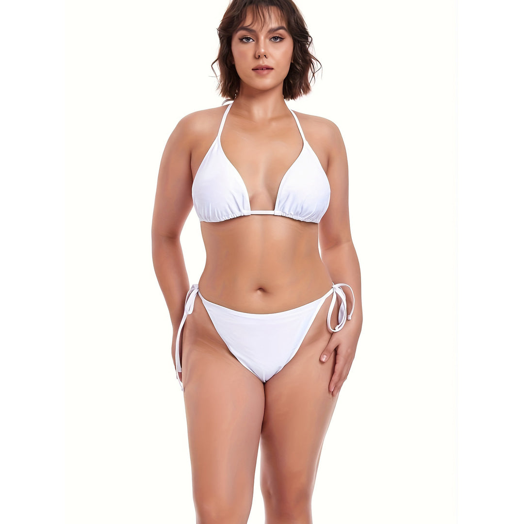 Damen Strandkleidung mit seitlichen Raffung und stylischem Print EB