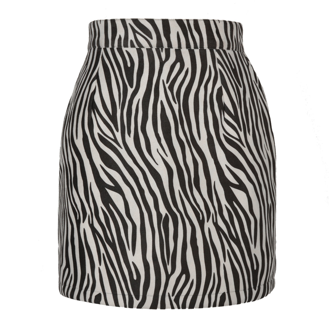 Damen Minirock mit Paisleymuster und hohem Schnitt EB