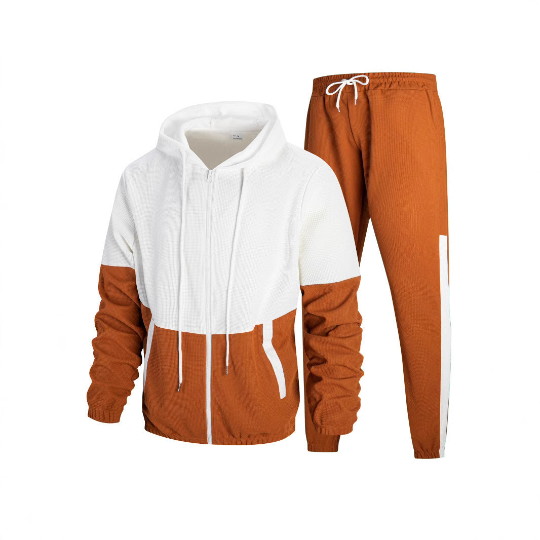 Herren modischer Trainingsanzug mit leistungsstarkem Funktionsmaterial und stylischem Blockdesign EB