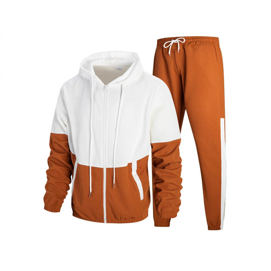 Herren modischer Trainingsanzug mit leistungsstarkem Funktionsmaterial und stylischem Blockdesign EB