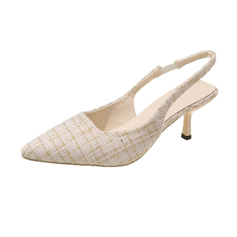Damen elegante Slingpumps mit feiner Textur EB