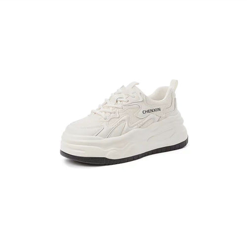 Damen komfortable Chunky-Sneaker mit atmungsaktiver Netz-Oberfläche EB