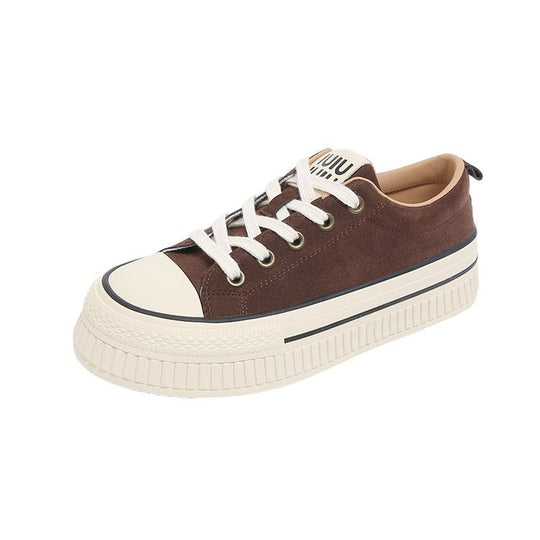 Damen modische Sneakers mit robustem Plateau und klassischem Design EB