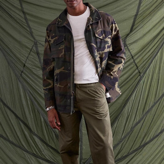 Herren praktische Utility-Jacke mit mehreren Taschen EB