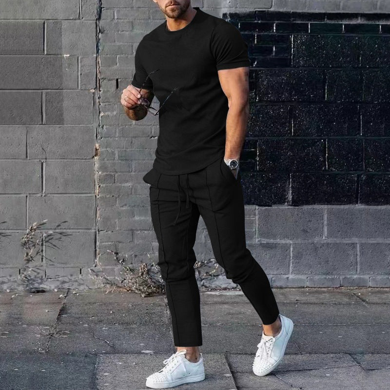 Herren lässiges T-Shirt und Jogginghose Set EB