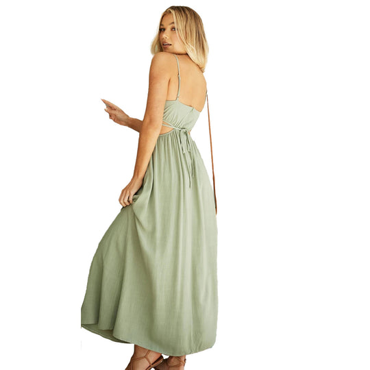 Damen Maxikleid mit modischen Cut-Outs und figurfreundlichem Design EB