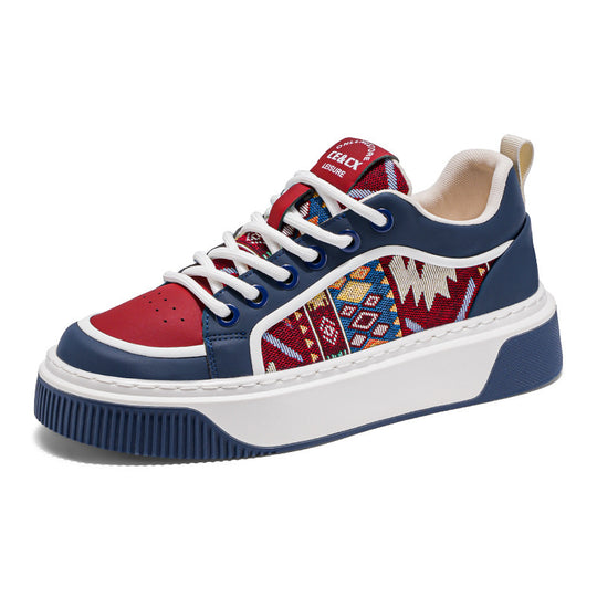 Damen Modische Sneakers mit auffälligem Ethno-Muster EB