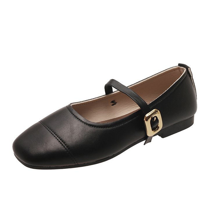 Damen elegante Mary Jane Ballerinas mit verstellbarem Riemen EB