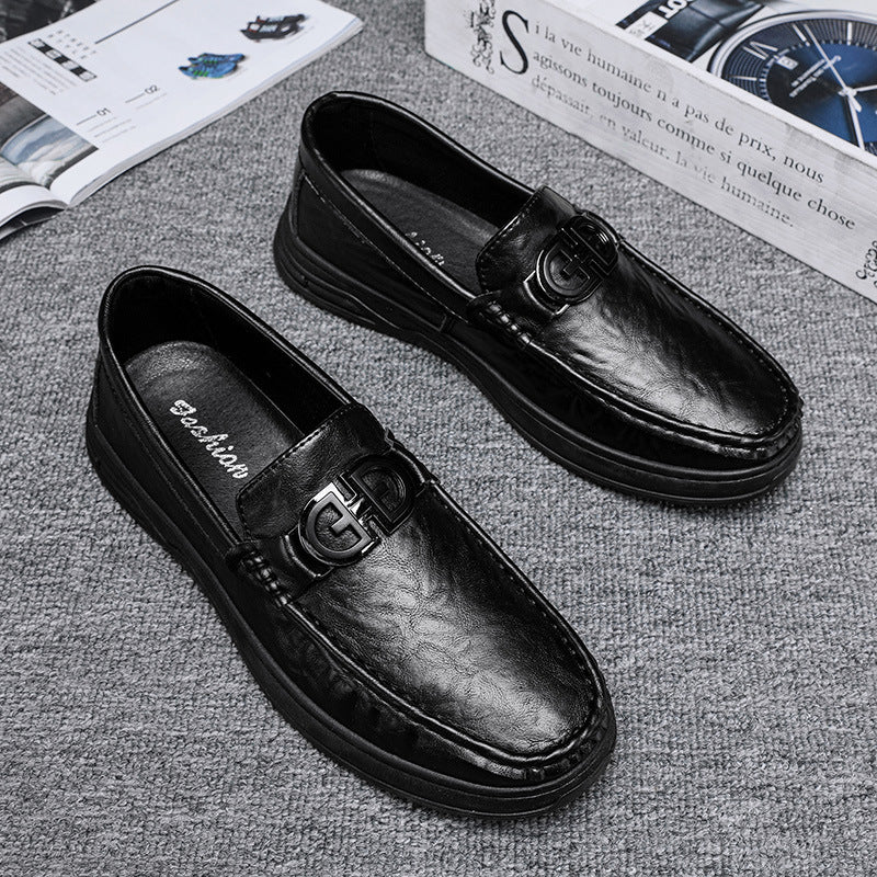 Herren elegante Mokassins mit modischem Design und hochwertigem Lederoberteil EB