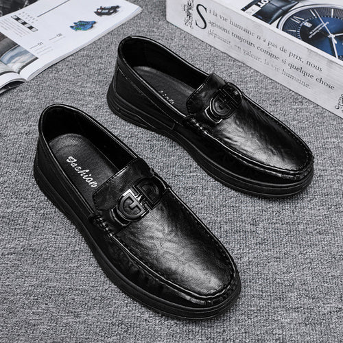 Herren elegante Mokassins mit modischem Design und hochwertigem Lederoberteil EB