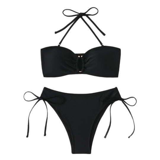 Damen Bandeau-Bikini-Set mit verstellbaren Trägern EB