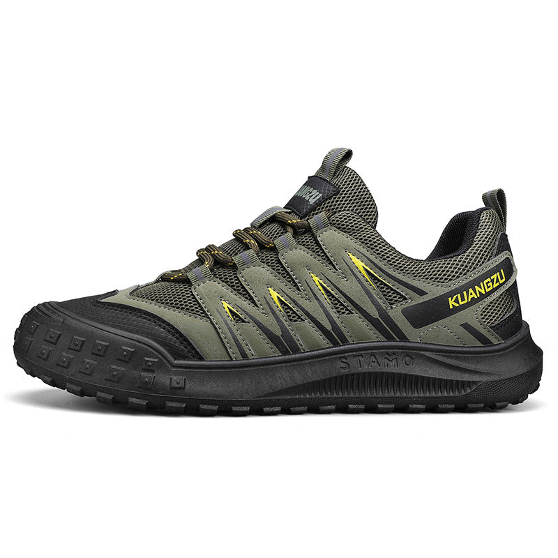 Damen Sportliche Trekking Sneakers mit rutschfester Sohle und atmungsaktiver Obermaterialkombination EB