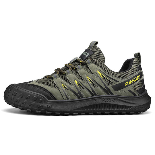 Damen Sportliche Trekking Sneakers mit rutschfester Sohle und atmungsaktiver Obermaterialkombination EB