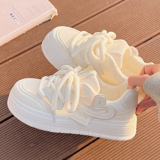 Damen Luftpump-Sneaker mit dämpfender Sohle und atmungsaktivem Obermaterial EB