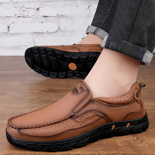 Damen Elegante und bequeme Leder Slipper EB