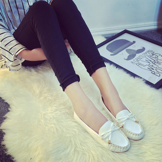 Damen Mokassin Slipper mit elegantem Schleifen-Detail und komfortabler Innensohle EB
