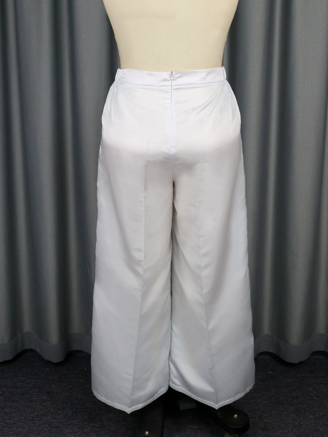 Damen Elegante weit geschnittene Satin-Hose EB