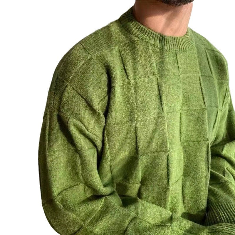 Herren lässiger Pullover mit strukturiertem Design EB