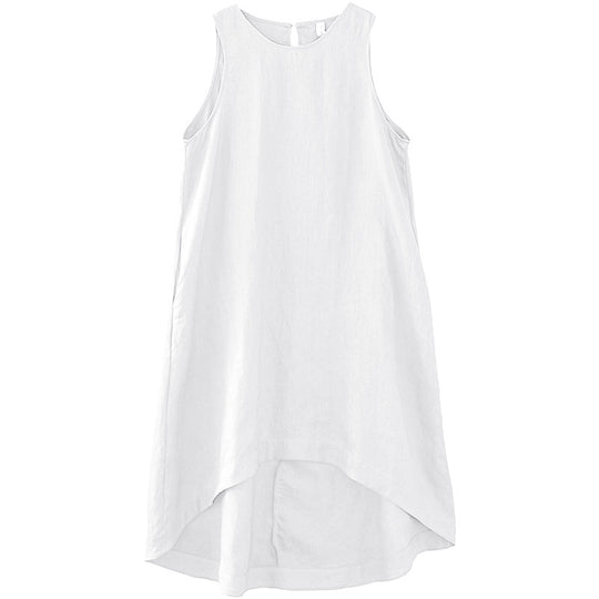 Damen lässiges Leinenkleid