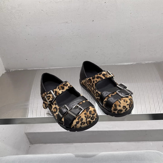 Damen Komfortable Ballerinas mit verstellbaren Schnallen EB