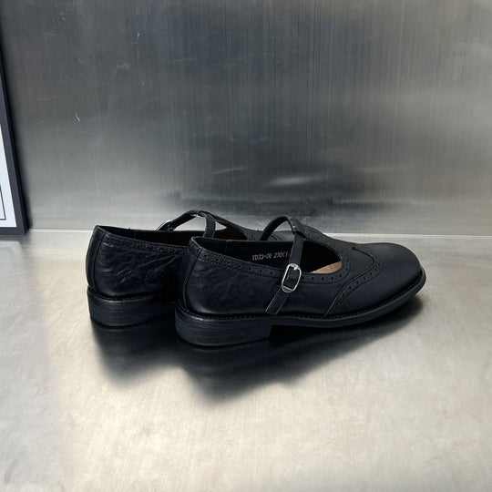 Damen elegante Slipper mit modischen Schnallen und luftigem Design EB