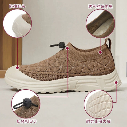 Damen Bequeme Sport-Sneaker mit elastischer Passform und dämpfender Sohle EB
