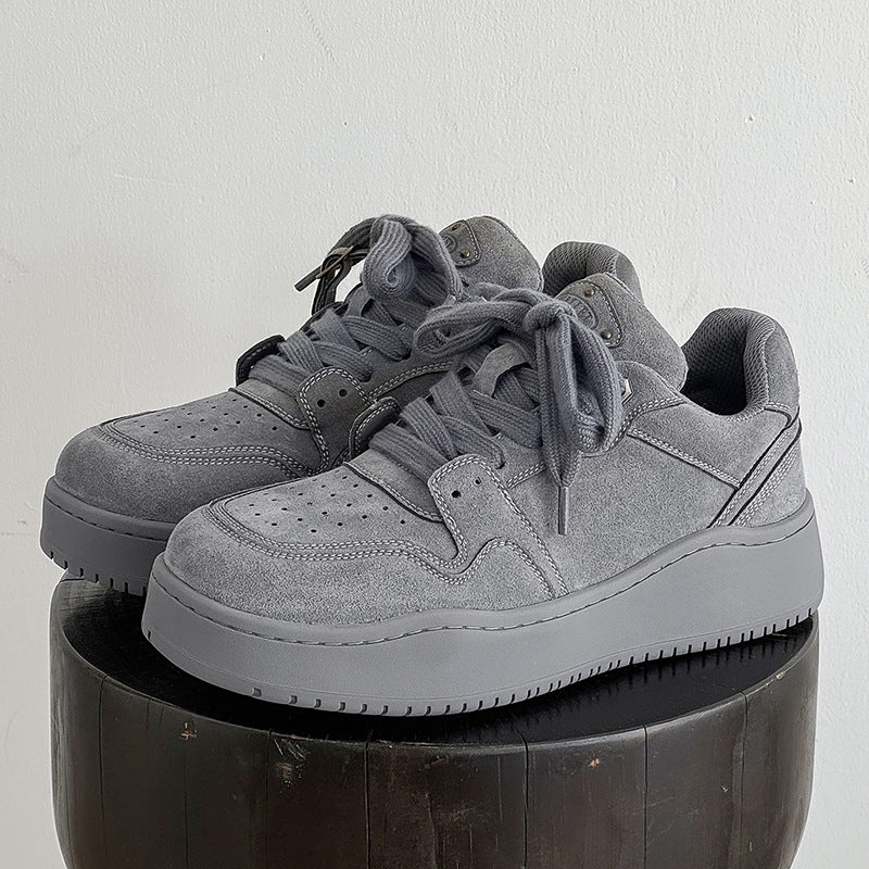 Damen Sportliche Sneakers aus hochwertigem Veloursleder mit dämpfendem Sohlenprofil EB