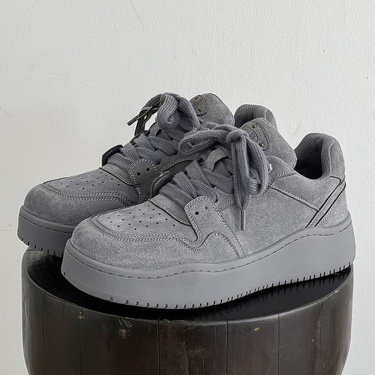 Damen Sportliche Sneakers aus hochwertigem Veloursleder mit dämpfendem Sohlenprofil EB