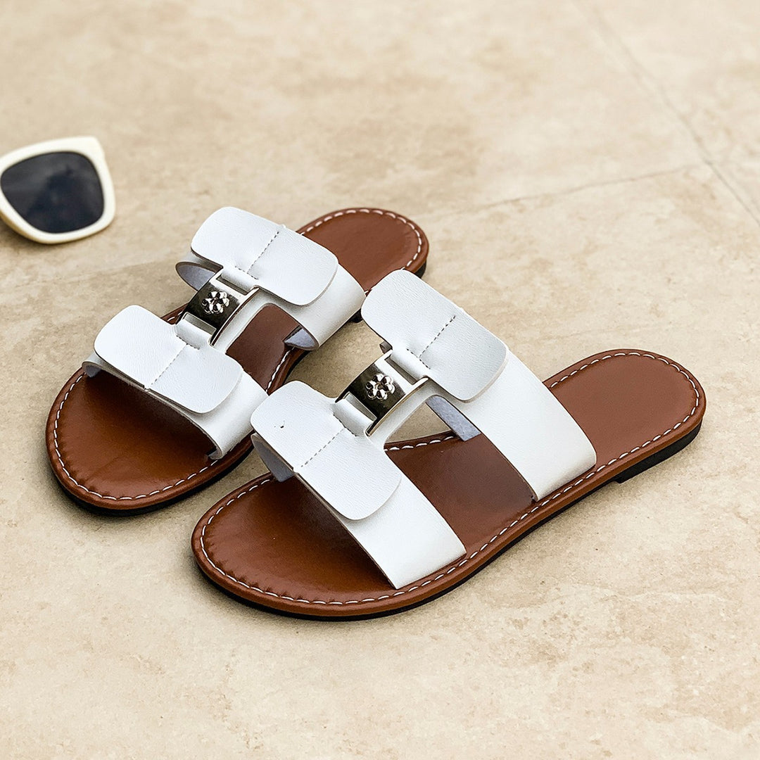 Damen modische Slides mit verstellbaren Riemen EB