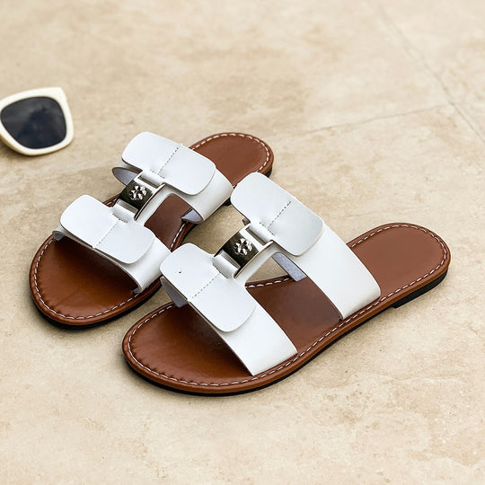 Damen modische Slides mit verstellbaren Riemen EB