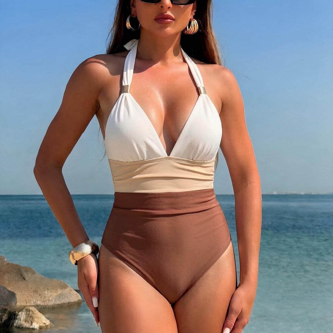 Damen Exklusiver Strand-Midi-Rock mit bindbarem Detail EB