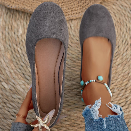 Damen Ballerinas aus weichem Wildleder EB