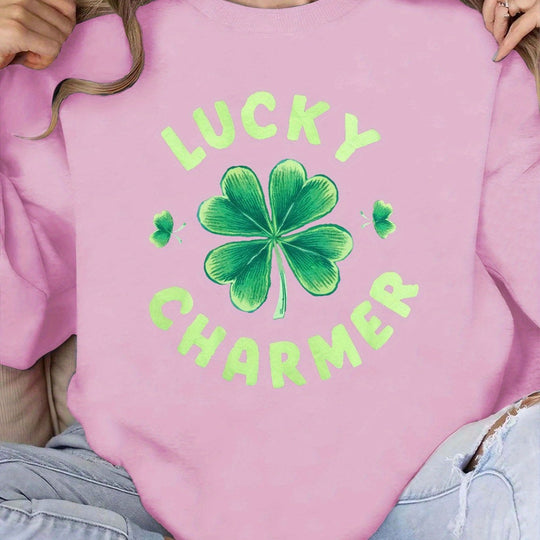 Damen Sweatshirt mit motivierendem Print und lässigem Schnitt EB