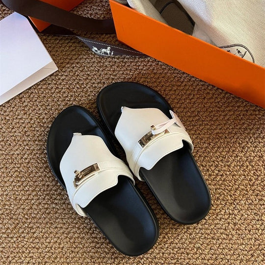 Damen elegante Zehentrenner-Sandalen mit luxuriösem Riemendesign und Komfortfußbett EB