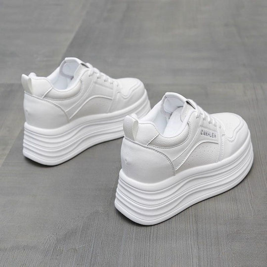 Damen Sportliche Plateau Sneakers EB