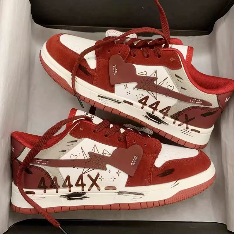 Damen modische Sneakers mit auffälligem Design und atmungsaktiver Oberflächenstruktur EB