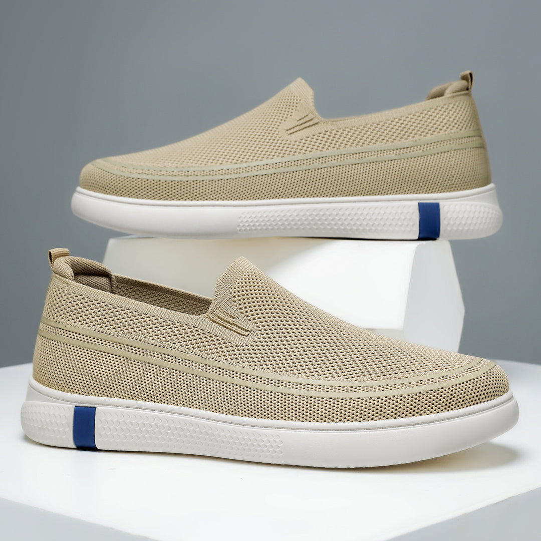 Damen Atmungsaktive Slip-On Freizeitschuhe mit flexiblem Einsatz EB