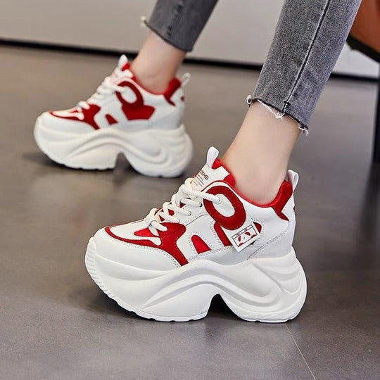 Damen modische Plateau-Sneaker EB