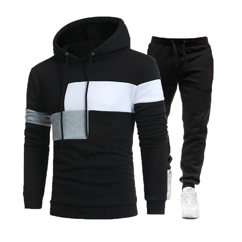Herren modisches Sweatshirt- und Jogginghose-Set EB