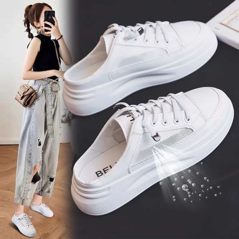 Damen Slip-On Sneakers mit atmungsaktiver Netzstruktur und dämpfender Laufsohle EB