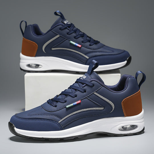 Herren atmungsaktive Freizeit-Plateau-Sneaker mit Luftkammersohle und gepolstertem Komfortfußbett EB