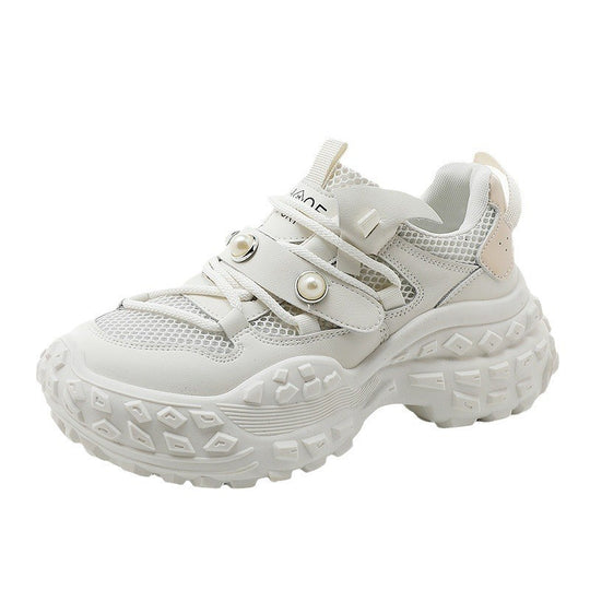 Damen Sportliche Sneakers mit rutschfester Laufsohle und atmungsaktivem Obermaterial EB