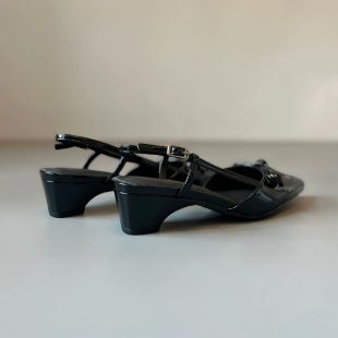 Damen elegante Slingback-Pumps mit dekorativem Schleifenakzent EB